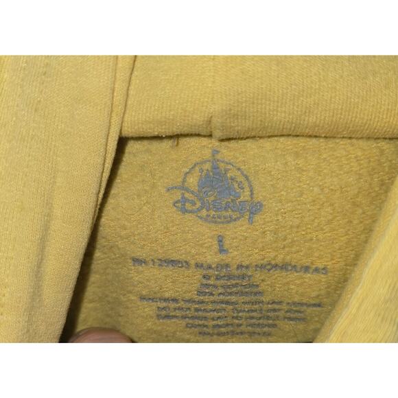 Disneyland Resort Hoodie Sweatshirt Unisex Retro Vintage Yellow - Picture 3 of 5